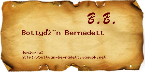 Bottyán Bernadett névjegykártya