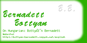 bernadett bottyan business card